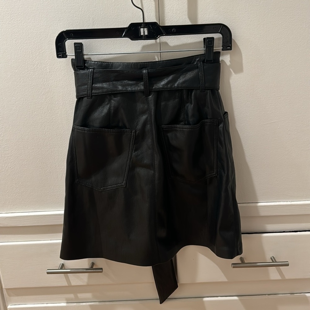 Nanushka Vegan Leather Belted Miniskirt size xs - Picture 8 of 9